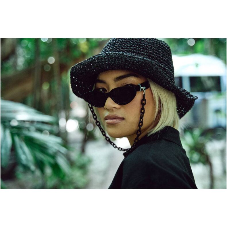 Bucket Hat Urban Classics Braid Bast Black 4