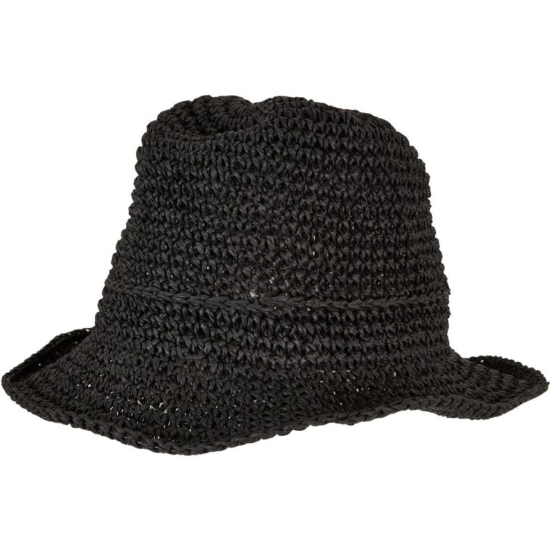 Bucket Hat Urban Classics Braid Bast Black