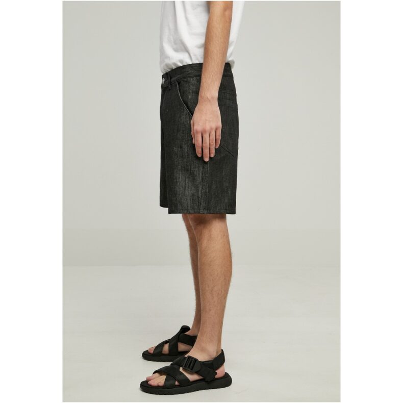 Pantaloni Scurti Urban Classics Denim Bermuda Jet Black 3