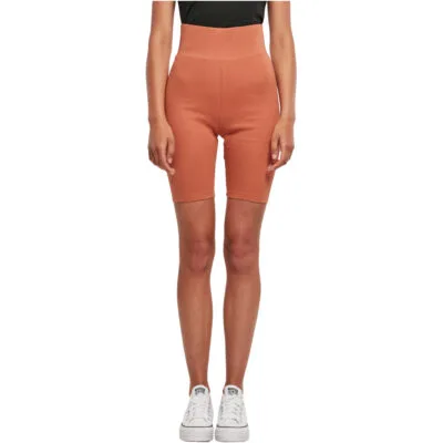 Pantaloni Scurti Urban Classics Ladies High Waist Cycle Terracotta
