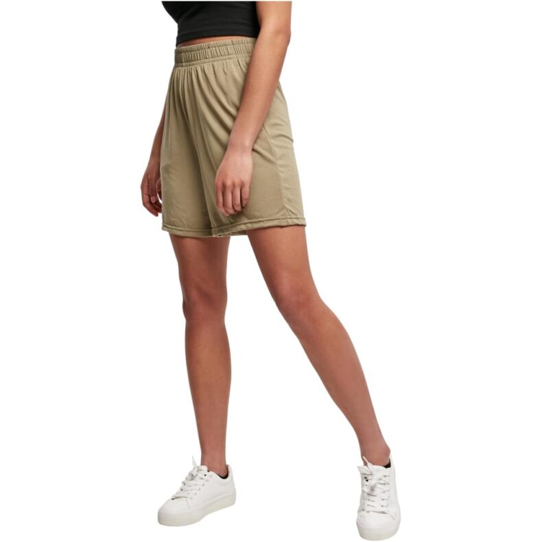 Pantaloni Scurti Urban Classics Ladies Modal Khaki 4