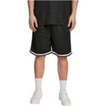 Pantaloni Scurti Urban Classics Premium Stripes Mesh Black