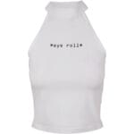 Top Days Beyond Eye Roll Turtleneck White