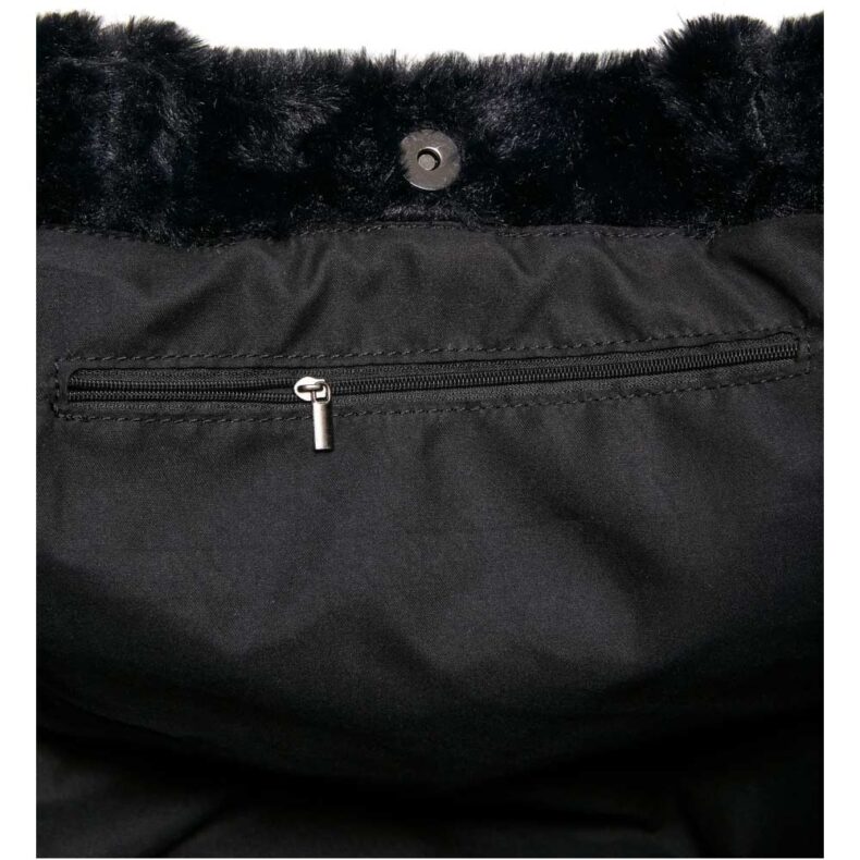 Tote Urban Classics Fake Fur Black 3