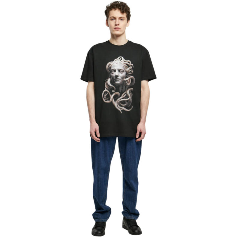 Tricou Forgotten Faces Medusa Heavy Oversized Black 6