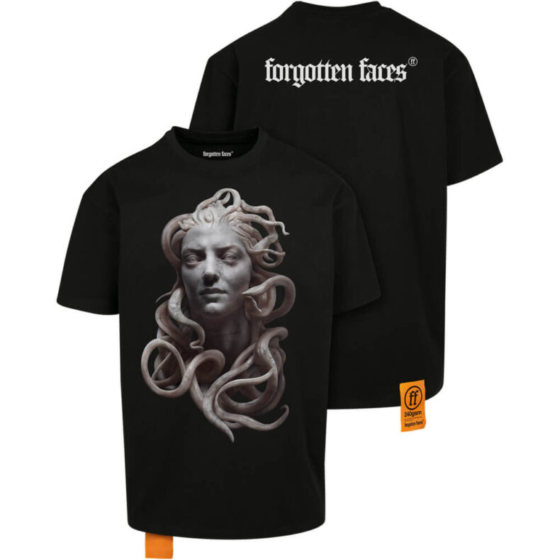 Tricou Forgotten Faces Medusa Heavy Oversized Black 7