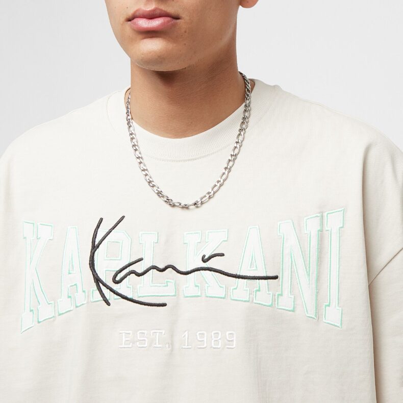 Tricou Kani KK College Signature Heavy Jersey Boxy Tee off white 2