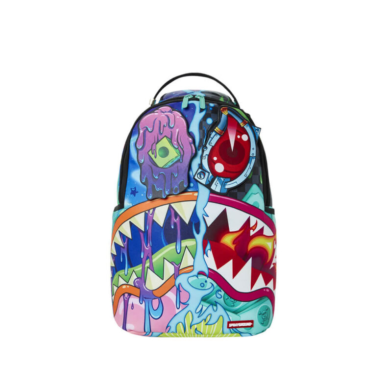 Rucsac Sprayground Crazy Shark Split DLXSV With Removable Eyes 2