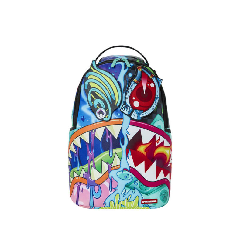 Rucsac Sprayground Crazy Shark Split DLXSV With Removable Eyes 3