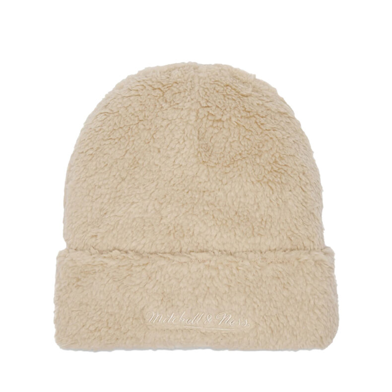 Caciula Mitchell & Ness Los Angeles Lakers Sherpa Knit HWC off white 2
