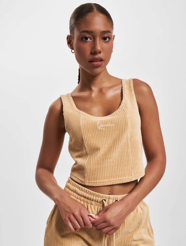 Corset Karl Kani Signature Corduroy Top sand 1