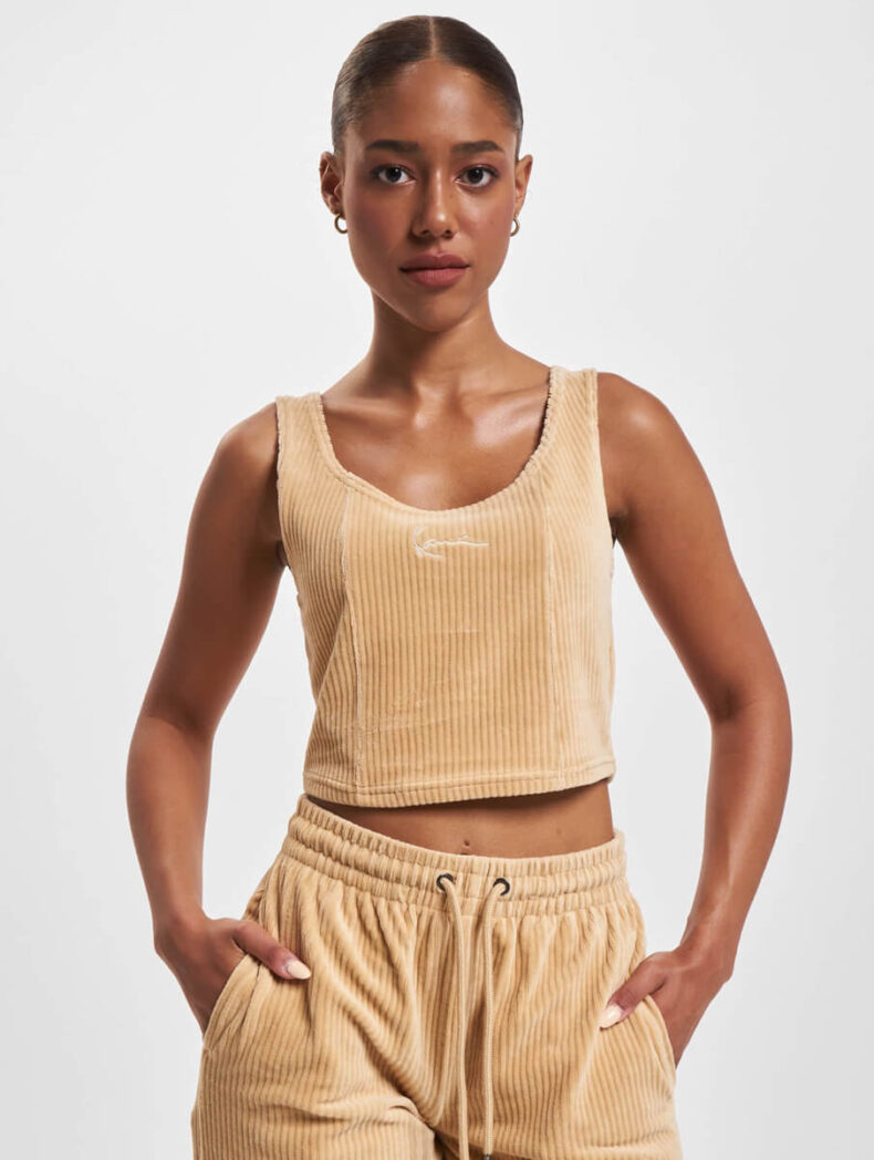 Corset Karl Kani Signature Corduroy Top sand