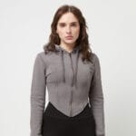 Hanorac Karl Kani Chest Signature Washed Corsage Full Zip Grey