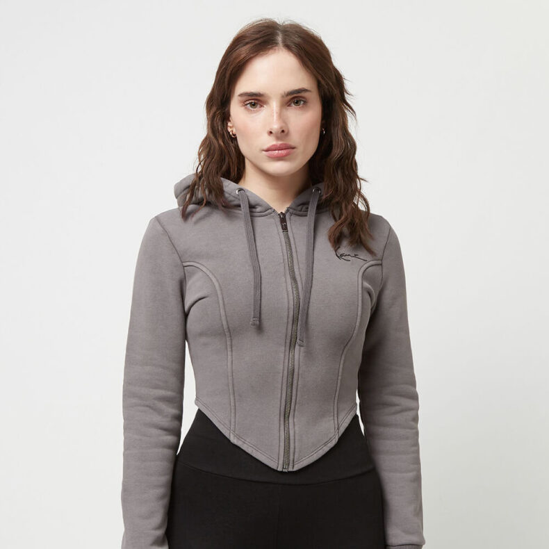 Hanorac Karl Kani Chest Signature Washed Corsage Full Zip Grey