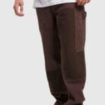 Pantaloni Karl Kani OG Washed Patchwork Carpenter Brown