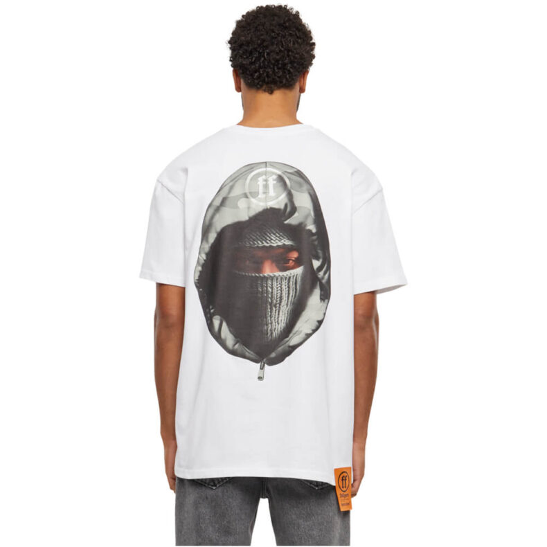 Tricou Forgotten Faces Hooded Heavy Oversized White 3