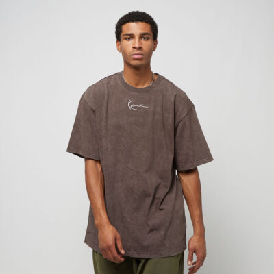 Tricou Karl Kani Small Signature Washed Heavy Jersey Landscape Brown 1