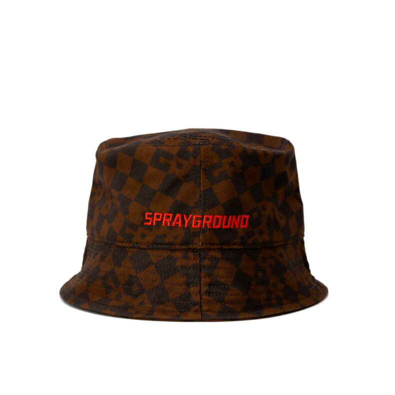 Bucket Hat Sprayground Brown Check 1