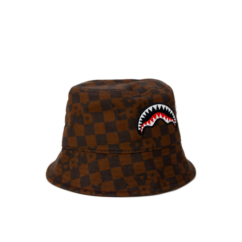 Bucket Hat Sprayground Brown Check 2