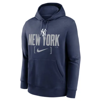 Hanorac Nike Men's MLB Club Slack Fleece Hood New York Yankees midnight navy