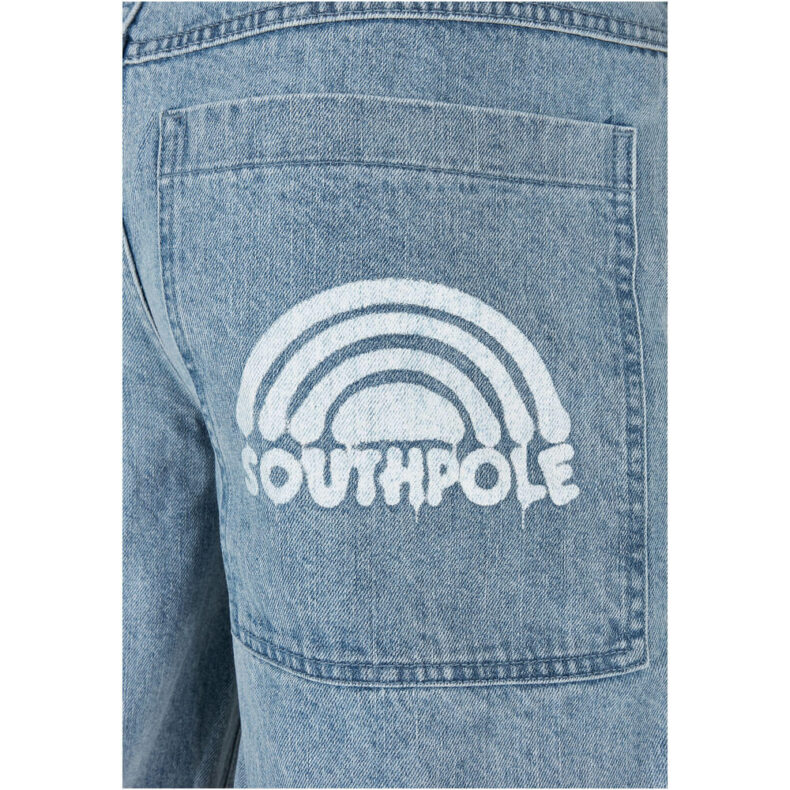 Blugi Southpole Spray Logo Light Blue Washed 2