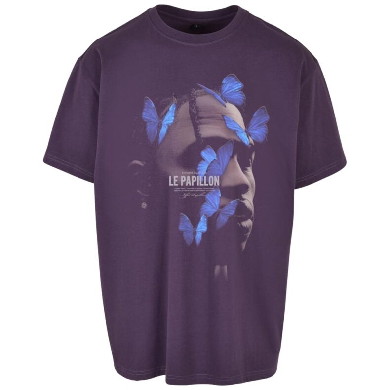 Tricou Mister Tee Le Papillon Travis Scott Oversize Purple Night