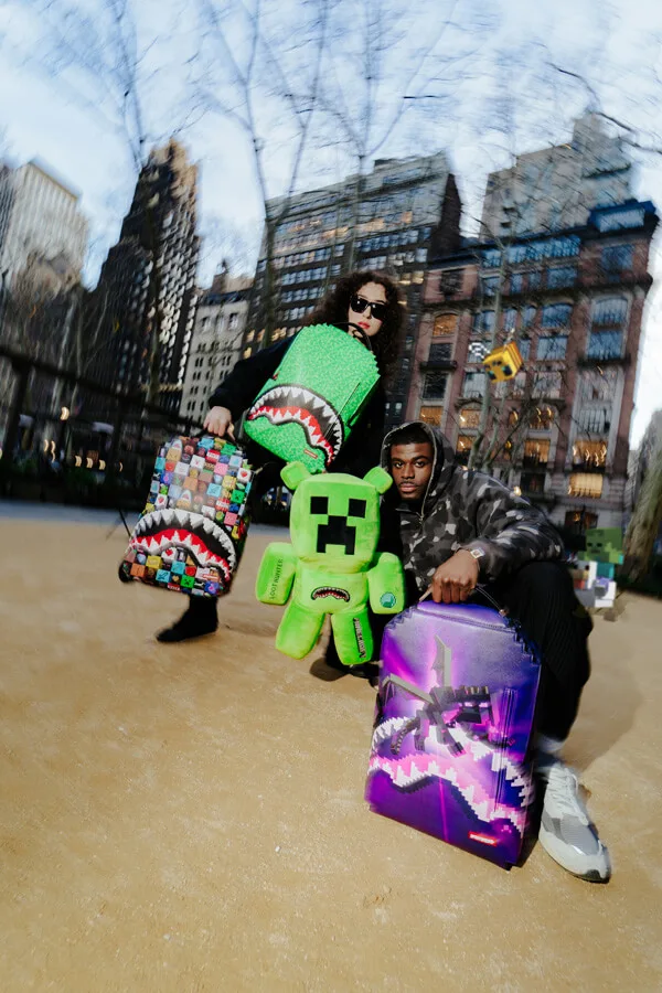 Rucsac Sprayground Minecraft Creeper Teddy Bear Money Bear 8