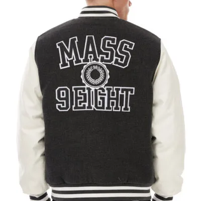 Geaca Mass Denim Athletic Baseball Jacket dark heather grey 1