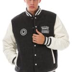 Geaca Mass Denim Athletic Baseball Jacket dark heather grey