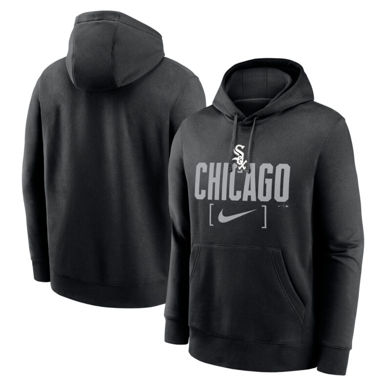 Hanorac Nike Sweatshirt Men's MLB Club Slack Fleece Hood Chicago White Sox black 2