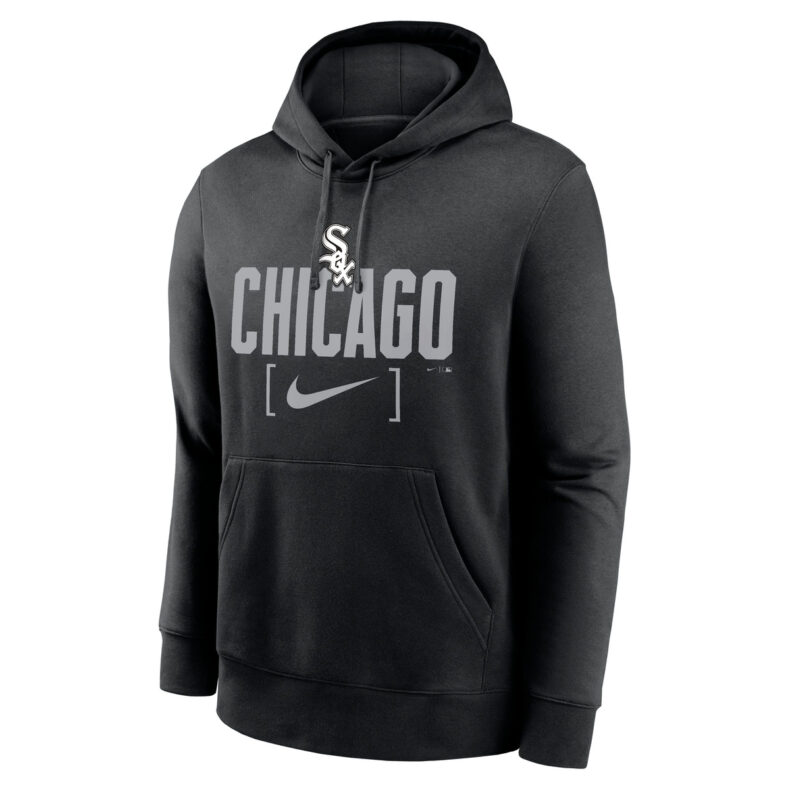 Hanorac Nike Sweatshirt Men's MLB Club Slack Fleece Hood Chicago White Sox black