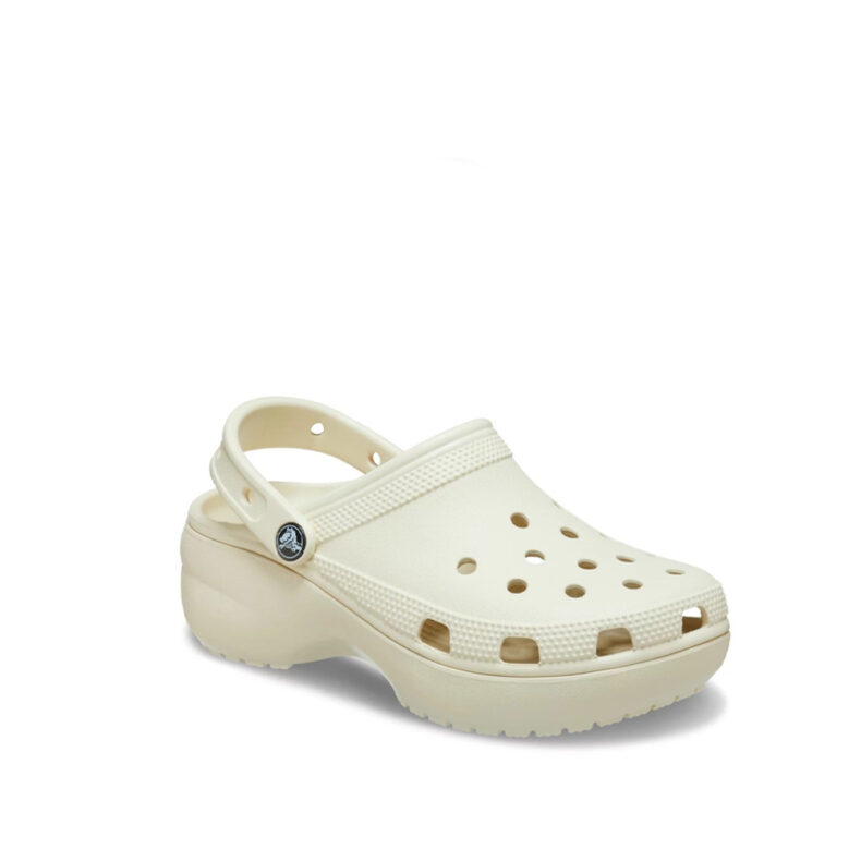 Crocs Women Classic Platform Clog Bone 1