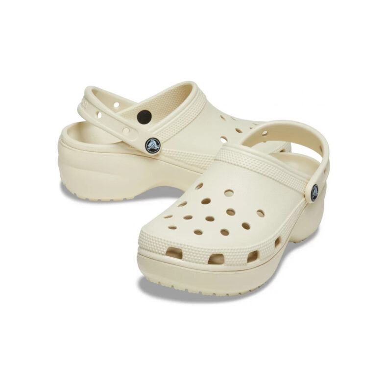 Crocs Women Classic Platform Clog Bone 2