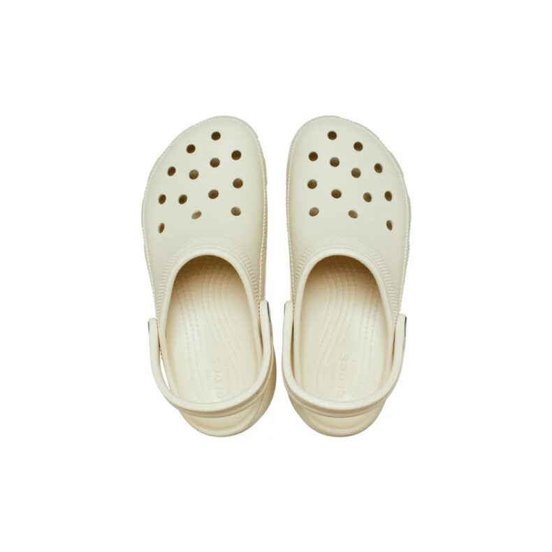 Crocs Women Classic Platform Clog Bone 3