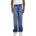 Blugi Urban Classics Heavy Ounce Baggy Fit Mid Blue