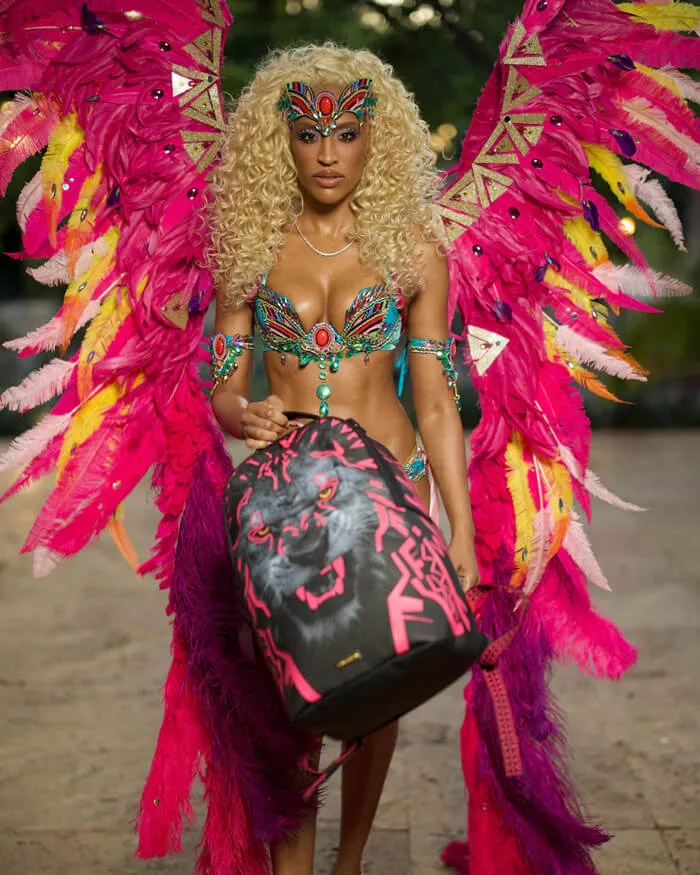 Rucsac Sprayground AI Lion Neon Pink 10