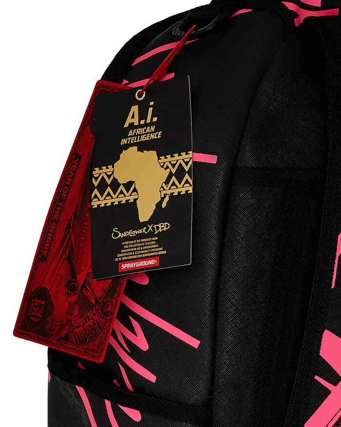 Rucsac Sprayground AI Lion Neon Pink 9