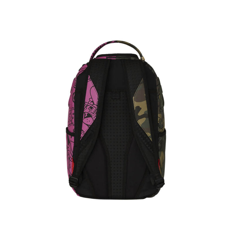 Rucsac Sprayground Split Pink And Camo DLX 3