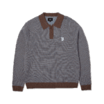 Sweater HUF Megablast Two Tone Waffle Washed Blue Moss