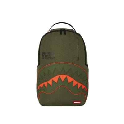 Rucsac Sprayground Nylon Shark Central Army DLX-Ripstop