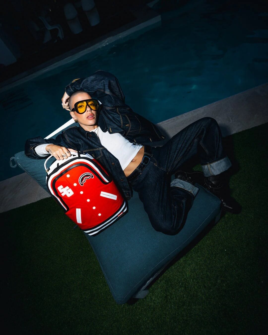 Rucsac Sprayground Varsity Shark DLX 10 Rucsac Sprayground Varsity Shark DLX 10